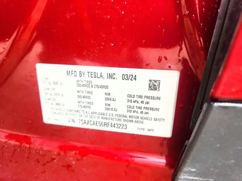 2024 TESLA MODEL X   