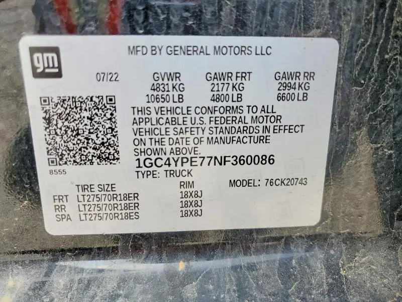 2022 CHEVROLET SILVERADO K2500 HEAVY DUTY LTZ  