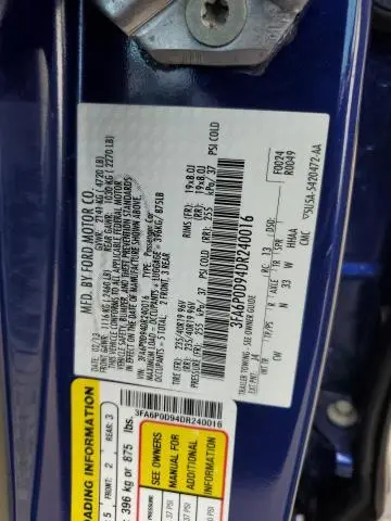 2013 FORD FUSION TITANIUM  