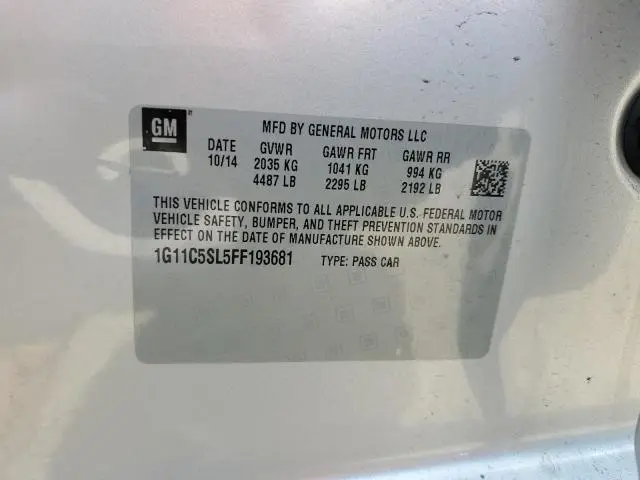 2015 CHEVROLET MALIBU 1LT  