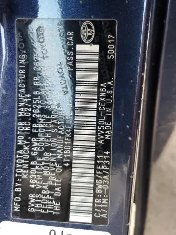 2014 TOYOTA CAMRY HYBRID  