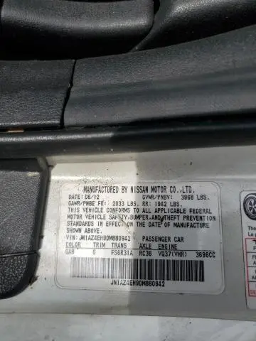 2013 NISSAN 370Z BASE