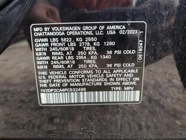 2023 VOLKSWAGEN ATLAS SE  