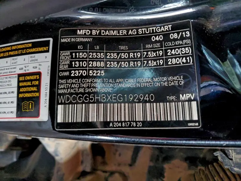 2014 MERCEDES-BENZ GLK 350  