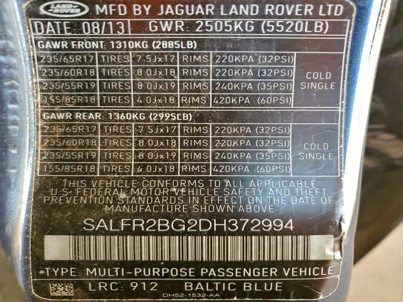 2013 LAND ROVER LR2 HSE  