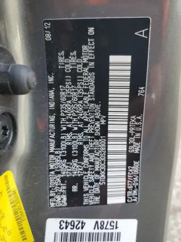 2013 TOYOTA SIENNA LE  