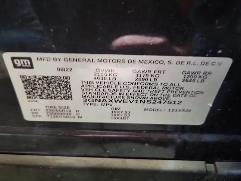 2022 CHEVROLET EQUINOX RS  