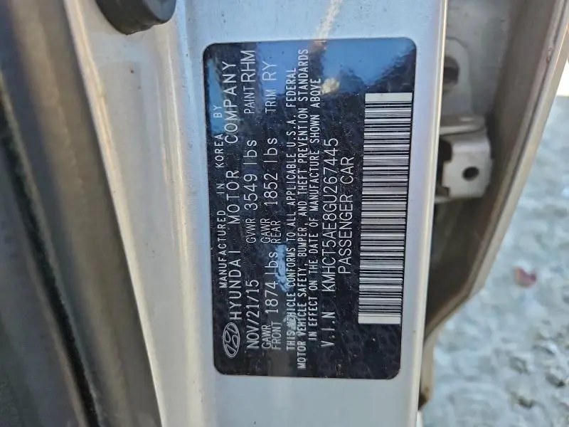 2016 HYUNDAI ACCENT SE  