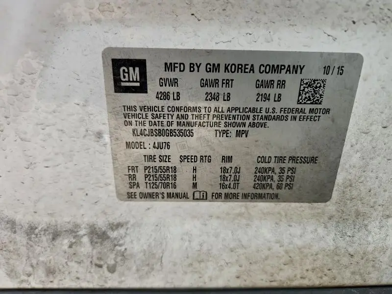 2016 BUICK ENCORE CONVENIENCE  