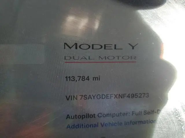 2022 TESLA MODEL Y   