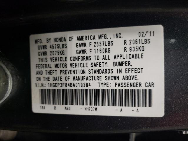 2011 HONDA ACCORD EXL