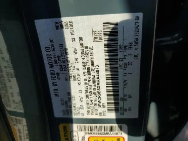 2021 FORD BRONCO SPORT BIG BEND  