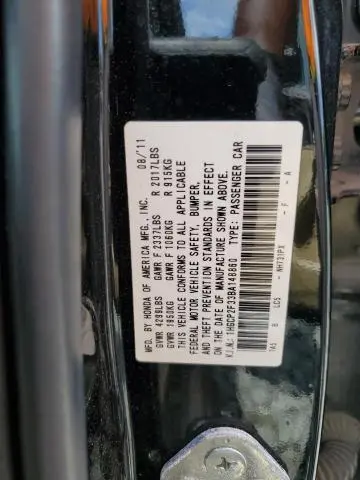 2011 HONDA ACCORD LX  