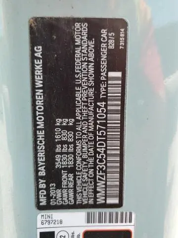 2013 MINI COOPER CLUBMAN  