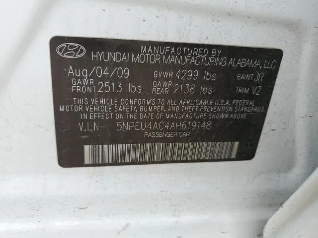 2010 HYUNDAI SONATA SE