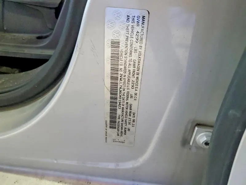 2012 VOLKSWAGEN JETTA TDI  