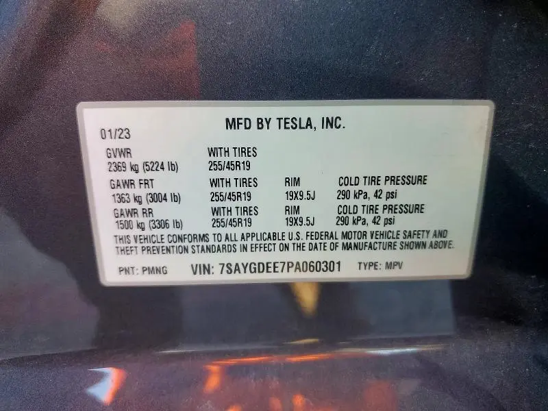 2023 TESLA MODEL Y   