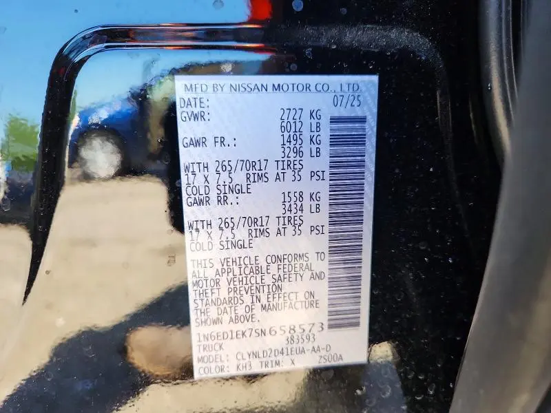 2025 NISSAN FRONTIER PRO-4X  