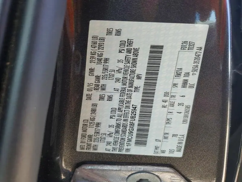 2015 FORD ESCAPE SE  
