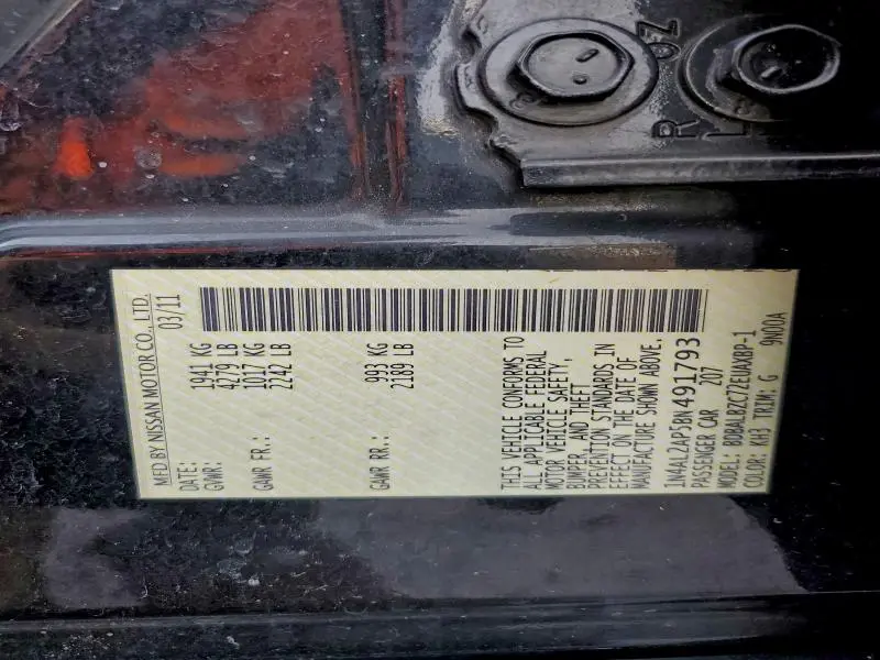 2011 NISSAN ALTIMA BASE  