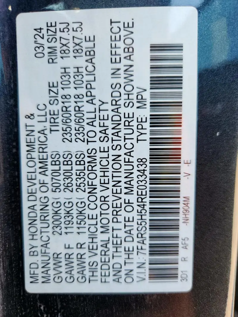 2024 HONDA CR-V SPORT  