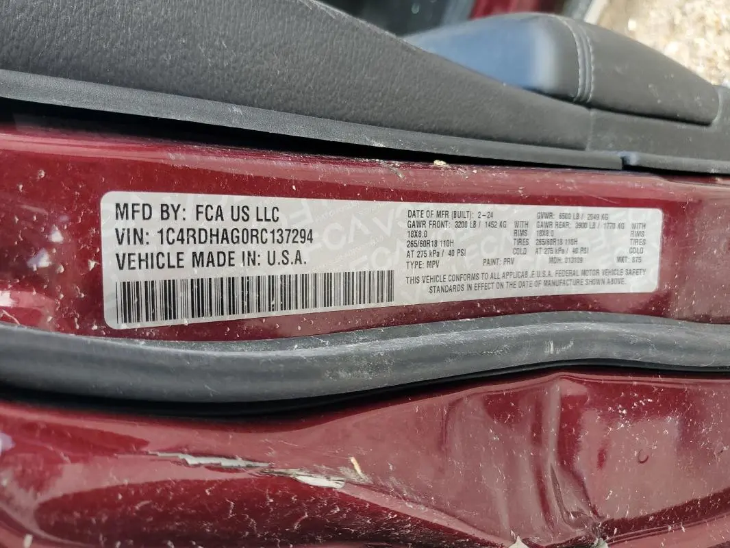 2024 DODGE DURANGO SXT  