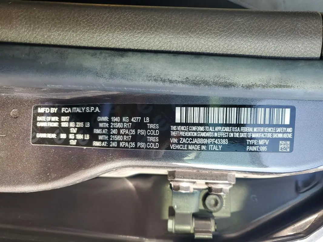 2017 JEEP RENEGADE LATITUDE  