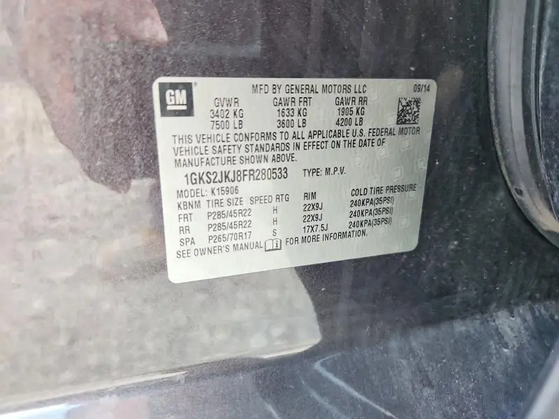 2015 GMC YUKON XL DENALI  