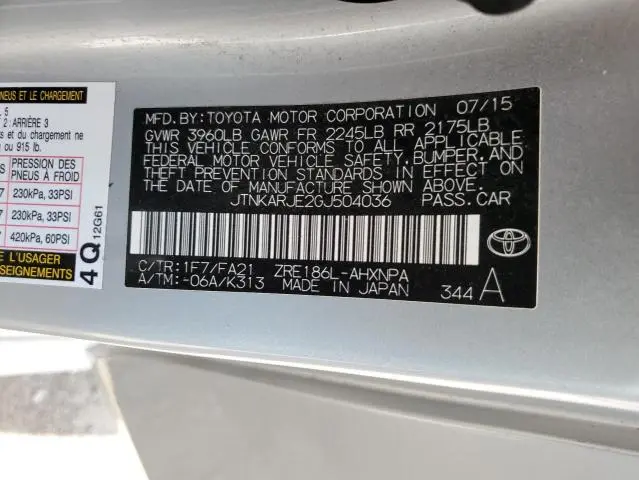 2016 TOYOTA SCION IM   