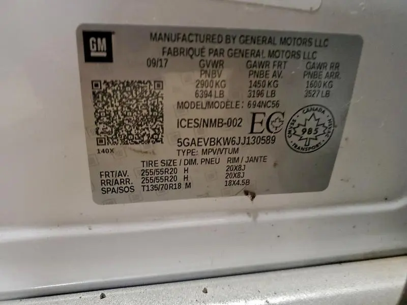 2018 BUICK ENCLAVE PREMIUM  