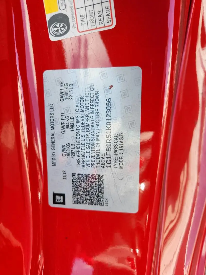 2019 CHEVROLET CAMARO LS  