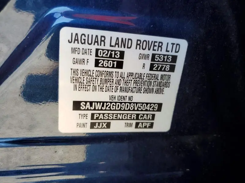 2013 JAGUAR XJL PORTFOLIO  