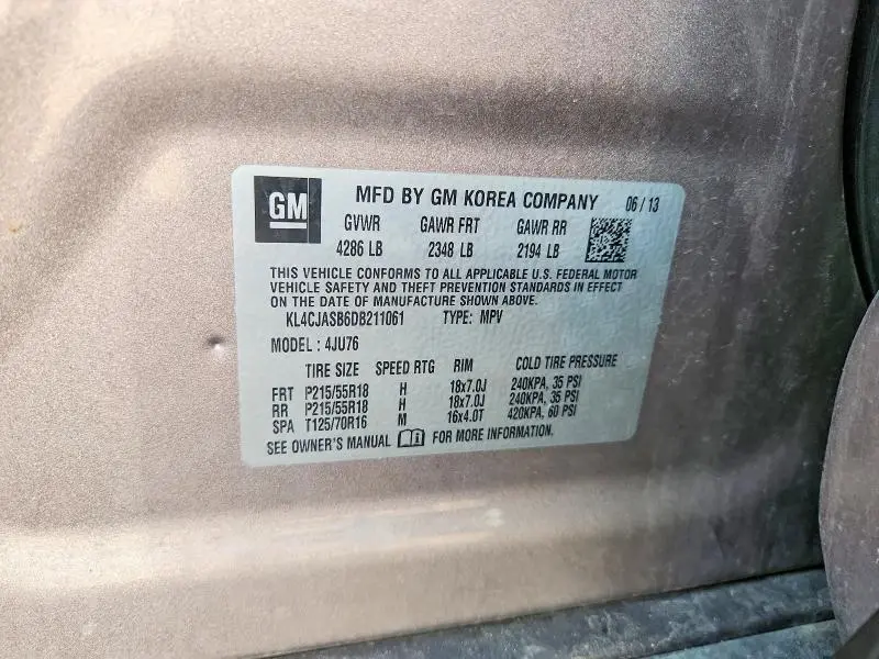 2013 BUICK ENCORE   