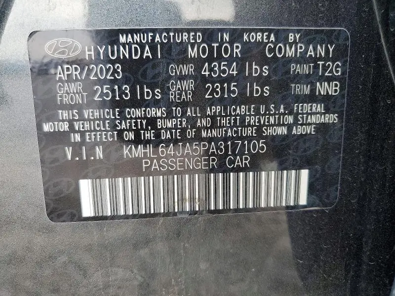 2023 HYUNDAI SONATA SEL  