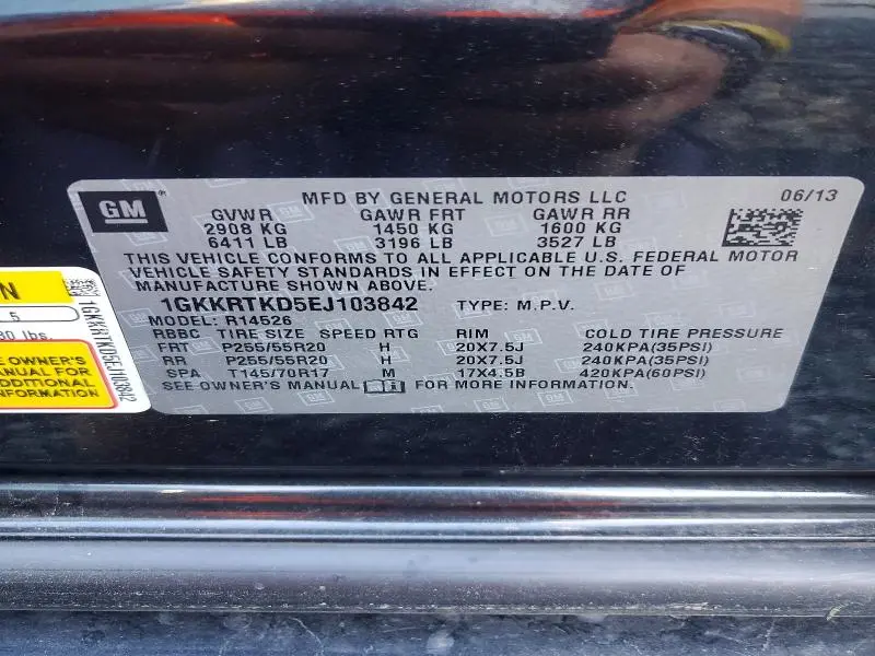 2014 GMC ACADIA DENALI  