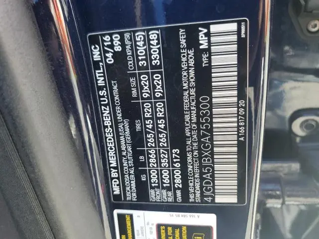 2016 MERCEDES-BENZ GLE 350  