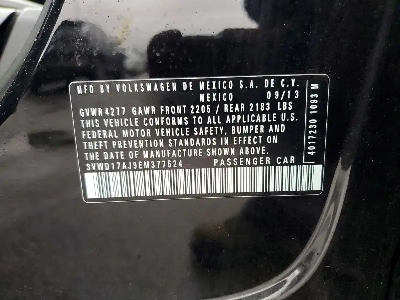 2014 VOLKSWAGEN JETTA SE  