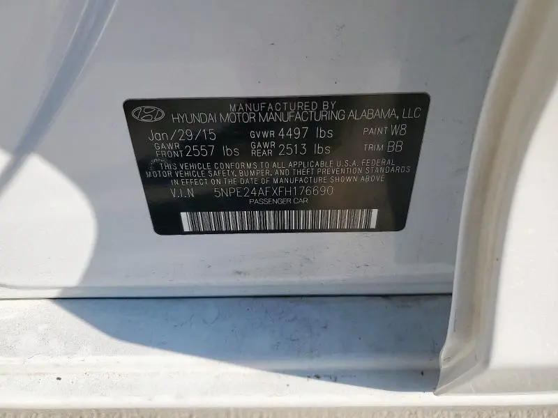 2015 HYUNDAI SONATA SE  