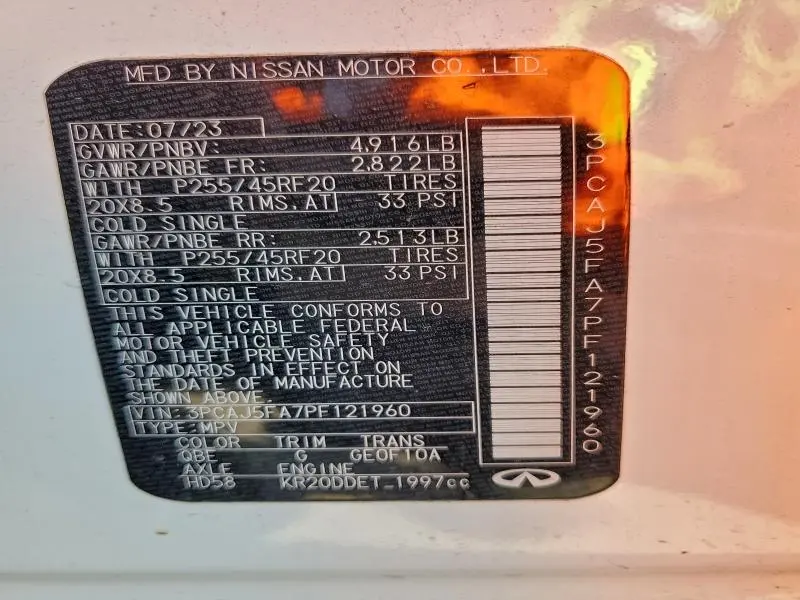 2023 INFINITI QX50 SPORT  