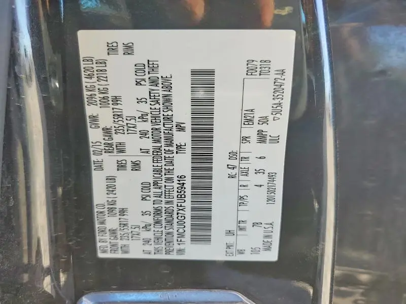 2015 FORD ESCAPE SE  