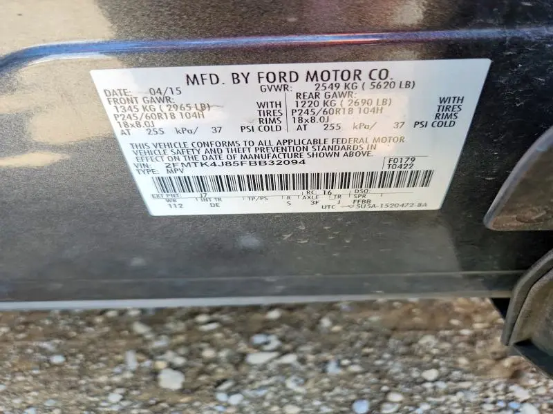 2015 FORD EDGE SEL  