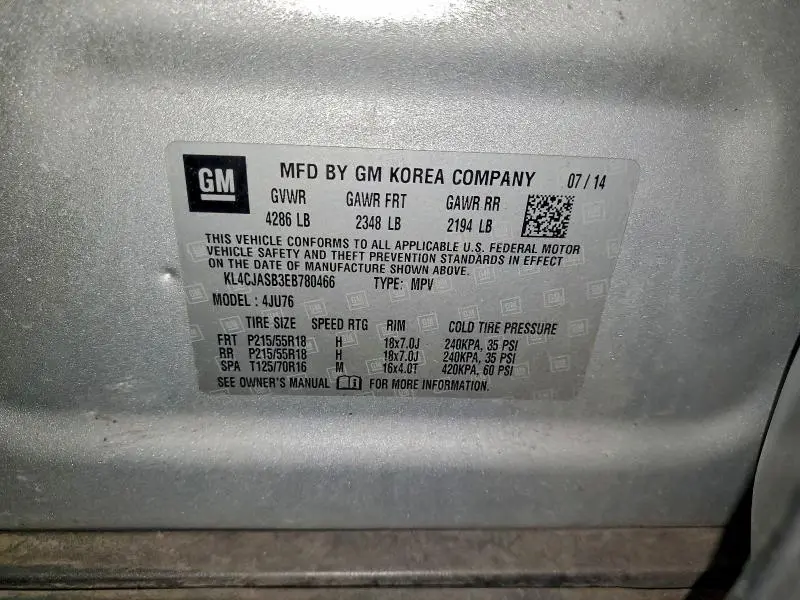 2014 BUICK ENCORE   
