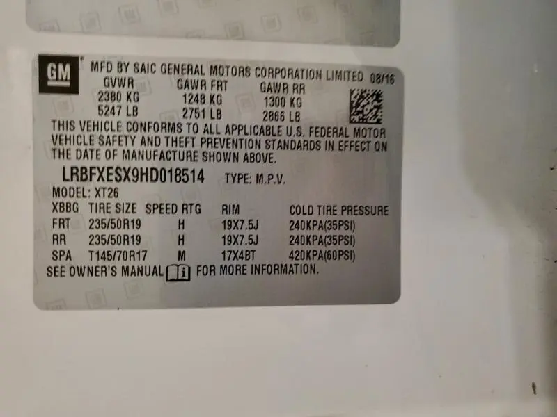 2017 BUICK ENVISION PREMIUM  