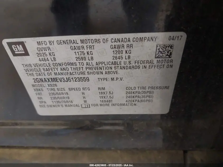 2018 CHEVROLET EQUINOX PREMIER