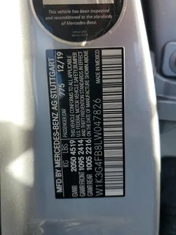 2020 MERCEDES-BENZ A 220 4MATIC  