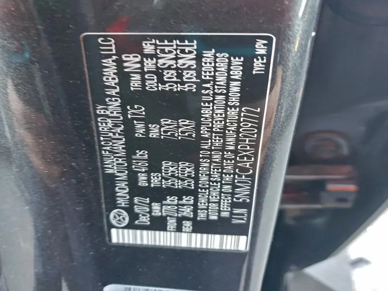 2023 HYUNDAI TUCSON SEL  