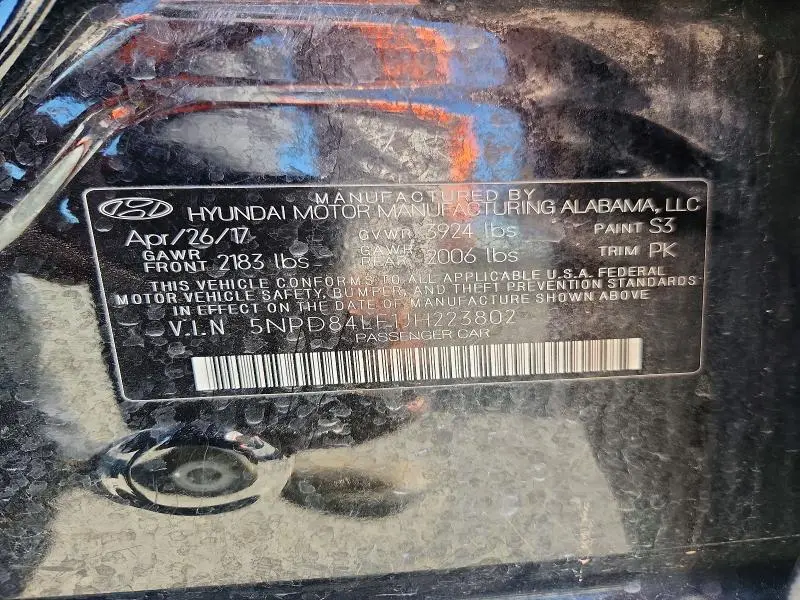 2018 HYUNDAI ELANTRA SEL  