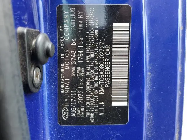 2012 HYUNDAI VELOSTER   