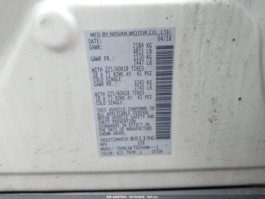 2018 NISSAN ROGUE HYBRID SL