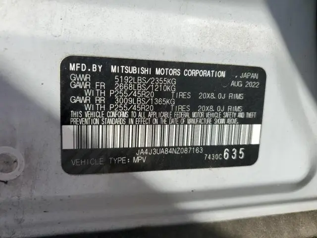 2022 MITSUBISHI OUTLANDER SE  